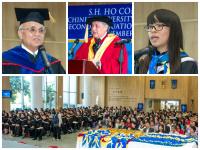 (from left) Prof. Samuel Sun, Master; Tan Yuqi, Valedictorian; Dr. Anthony Neoh, Guest of Honour